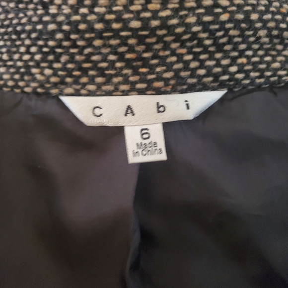 Cabi Size 6 Tweed Cropped One Button Moto Jacket - Picture 7 of 8